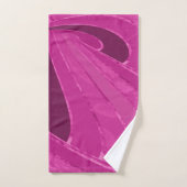 Silky gebogen lijnen abstract in roze bad handdoek (Handdoek)
