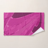 Silky gebogen lijnen abstract in roze bad handdoek (Handdoek)