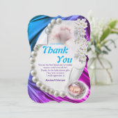 Silky Ivory Pearl Baby dan je kaart (Staand voorkant)