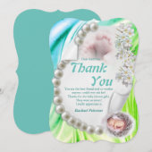Silky Ivory Pearl Baby dan je kaart (Voorkant / Achterkant)