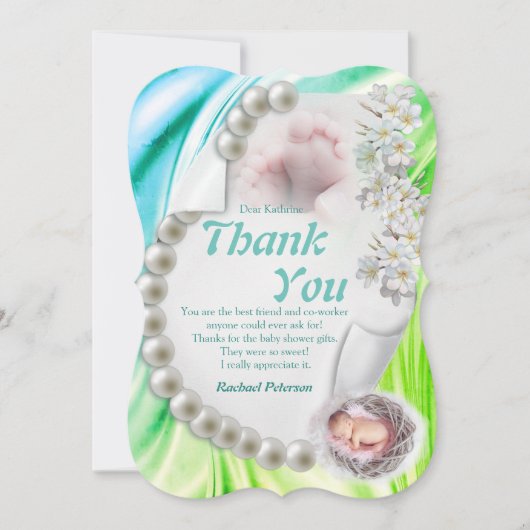 Silky Ivory Pearl Baby dan je kaart (Voorkant)