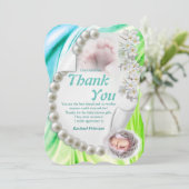Silky Ivory Pearl Baby dan je kaart (Staand voorkant)