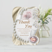 Silky Ivory Pearl Baby dan je kaart (Staand voorkant)