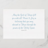 Silky Maggie Goat Folie Holiday Card Uitnodiging (Achterkant)