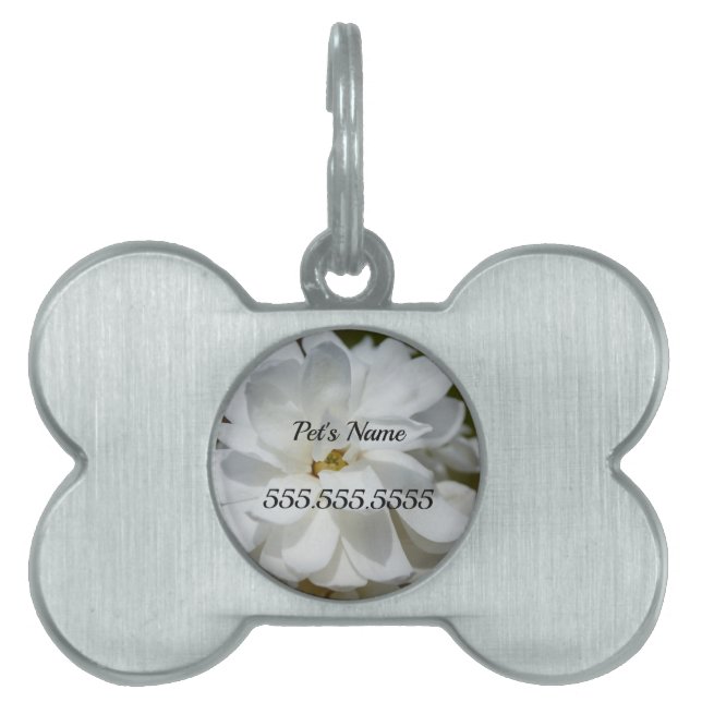 Silky Magnolia Pet ID-tag Huisdieren Naamplaatje (voorkant)