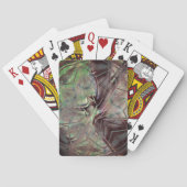 Silky mix met oude en gekraste digitale kleuren pokerkaarten (Achterkant)