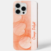Silky Oranje Heart Abstracte Lijn Case-Mate iPhone Case (Achterkant)