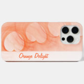 Silky Oranje Heart Abstracte Lijn Case-Mate iPhone Case (Achterkant (horizontaal))