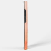 Silky Oranje Heart Line Abstract Kunst Aangepast Samsung Galaxy Hoesje (Rechterkant)