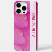 Silky Pink Heart Abstracte Lijn Case-Mate iPhone Case (Achterkant)