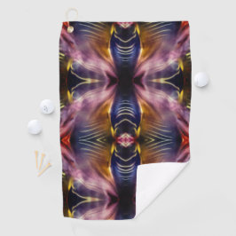 Silky repetitie in zwart-wit en woedend heeft de golfhanddoek