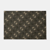 Silky repetition of oval 'infinite symbol', sepia deurmat (Voorkant)
