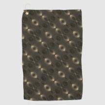 Silky repetition of oval 'infinite symbol', sepia