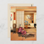 Silky Rice Poeder Briefkaart (Voorkant / Achterkant)