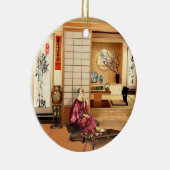 Silky Rice Poeder Keramisch Ornament (Rechts)