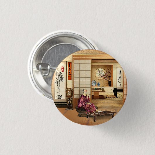 Silky Rice Poeder Ronde Button 3,2 Cm (Voorkant /achterkant)