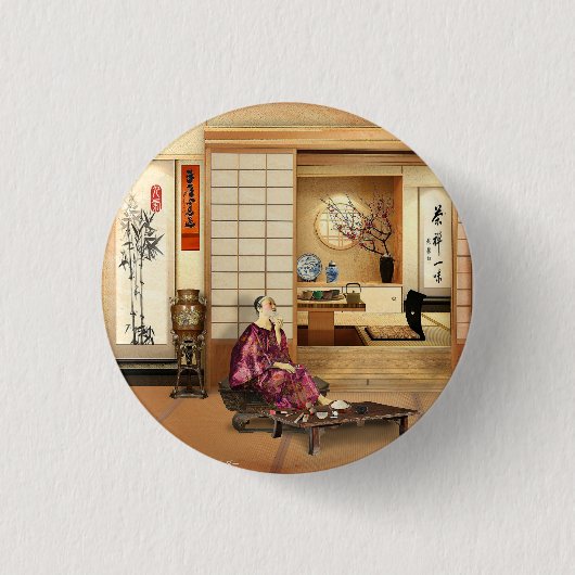 Silky Rice Poeder Ronde Button 3,2 Cm (Voorkant)