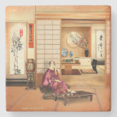 Silky Rice Poeder Stenen Onderzetter (Voorkant)