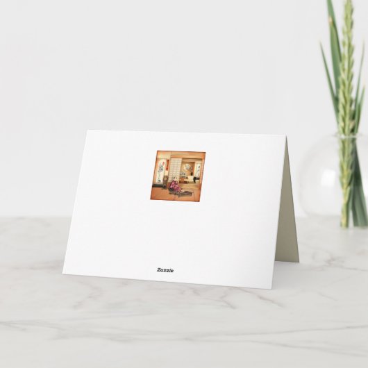 Silky Rice Powder Feestdagen Kaart (Achterkant)