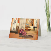 Silky Rice Powder Feestdagen Kaart (Voorkant)