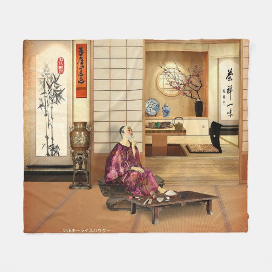 Silky Rice Powder Fleece Deken (Voorkant (Horizontaal))