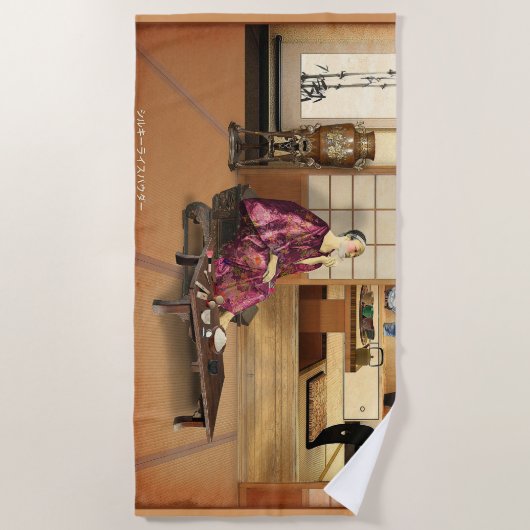 Silky Rice Powder Strandlaken (Voorkant)