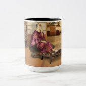 Silky Rice Powder Tweekleurige Koffiemok (Center)