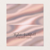 Silky Roos Gold Trendy Elegant Modern Visitekaartje (Buitenkant ongevouwen)