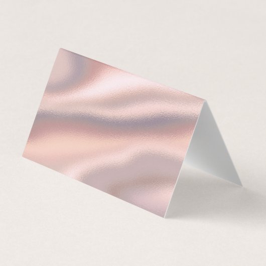 Silky Roos Gold Trendy Elegant Modern Visitekaartje (Achterkant)