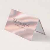 Silky Roos Gold Trendy Elegant Modern Visitekaartje (Voorkant)