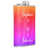 Silky Satin Shiny 50 & Fabulous Roze Paarse Ombre Heupfles (Rechts)