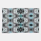 Silky Silver om blauwe verhouding van virtuele lij Theedoek (Horizontaal)