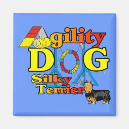 Silky_Terrier_Agility Gifts Magneet
