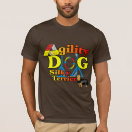 Silky_Terrier_Agility Gifts T-shirt