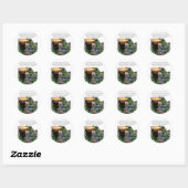 Silky Terrier Art Gifts Ronde Sticker (Vel)