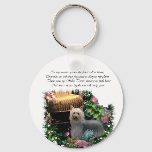 Silky Terrier Art Gifts Sleutelhanger (Voorkant)
