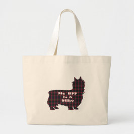 Silky Terrier BFF Gifts Grote Tote Bag