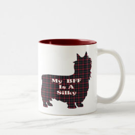 Silky Terrier BFF Gifts Tweekleurige Koffiemok