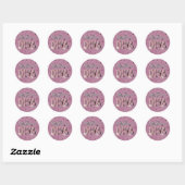 Silky Terrier DIVA Ronde Sticker (Vel)
