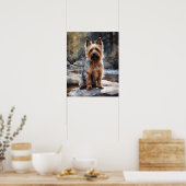 Silky Terrier Dog Art Print Poster (Keuken)