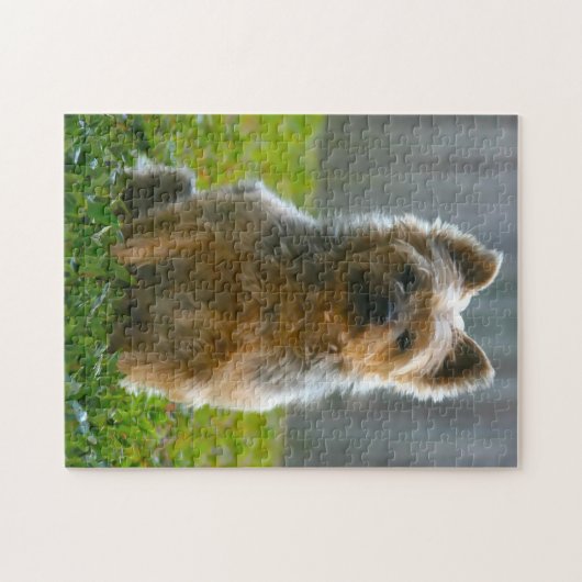 Silky Terrier Dog Jigsaws. Legpuzzel (Horizontaal)