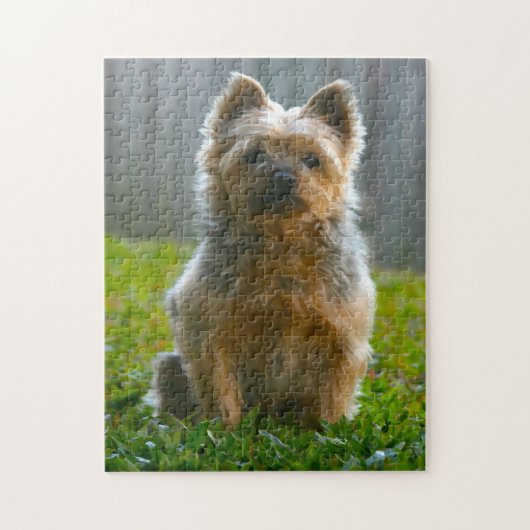Silky Terrier Dog Jigsaws. Legpuzzel (Verticaal)