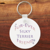 Silky Terrier Furever Vriend Sleutelhanger (Voorkant)