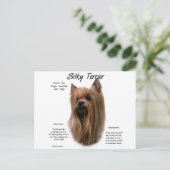 Silky Terrier History-ontwerp Briefkaart (Staand voorkant)
