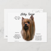 Silky Terrier History-ontwerp Briefkaart (Voorkant / Achterkant)