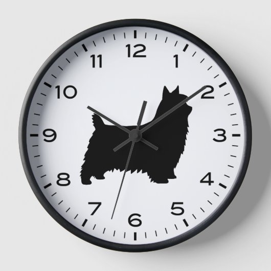 Silky Terrier Hondenras Silhouette (Voorkant)