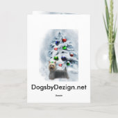 Silky Terrier-kerstcadeaus Feestdagen Kaart (Achterkant)