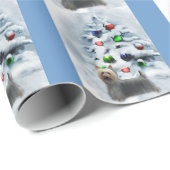 Silky Terrier Kerstmis Cadeaupapier (Rol Hoek)