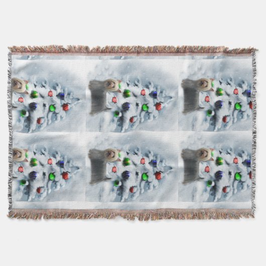 Silky Terrier Kerstmis Deken (Voorkant)