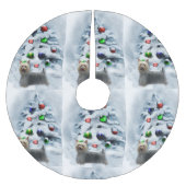 Silky Terrier Kerstmis Kerstboom Rok (Voorkant)